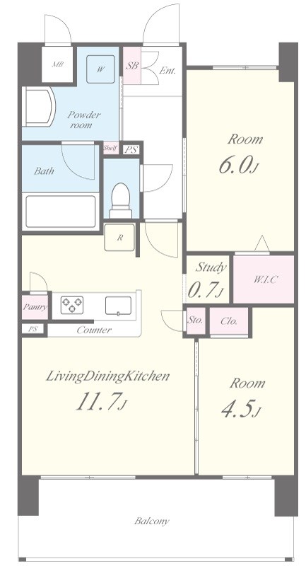 Fujiman南森町 間取り図