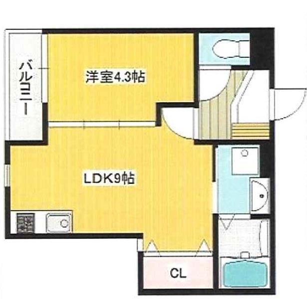 グランパシフィック萱島Ⅱ 間取り図