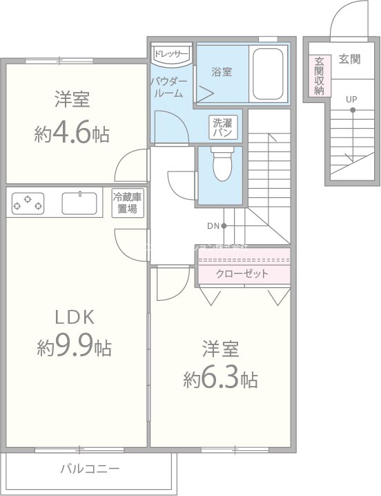 ハイドパーク 間取り図
