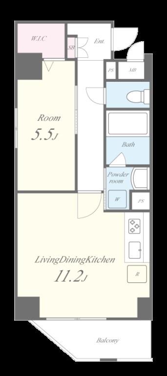 ラ・メゾンヴェール上町 間取り図