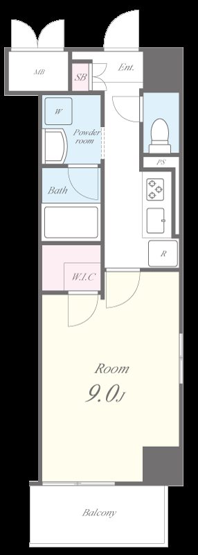 サランコート 間取り図
