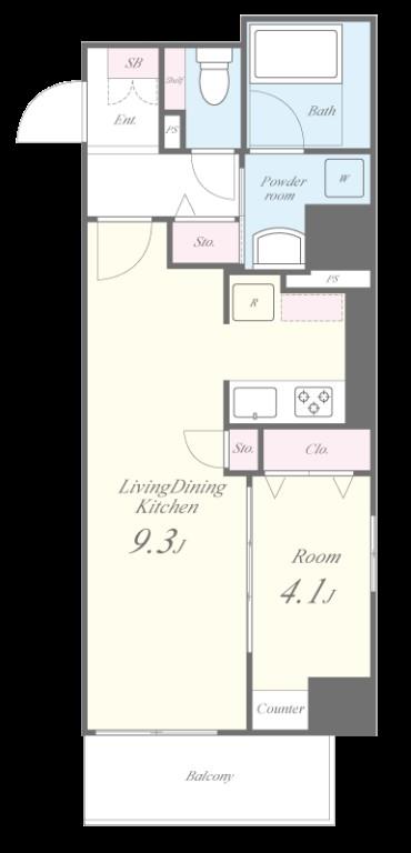 ラフィット松屋町 間取り図