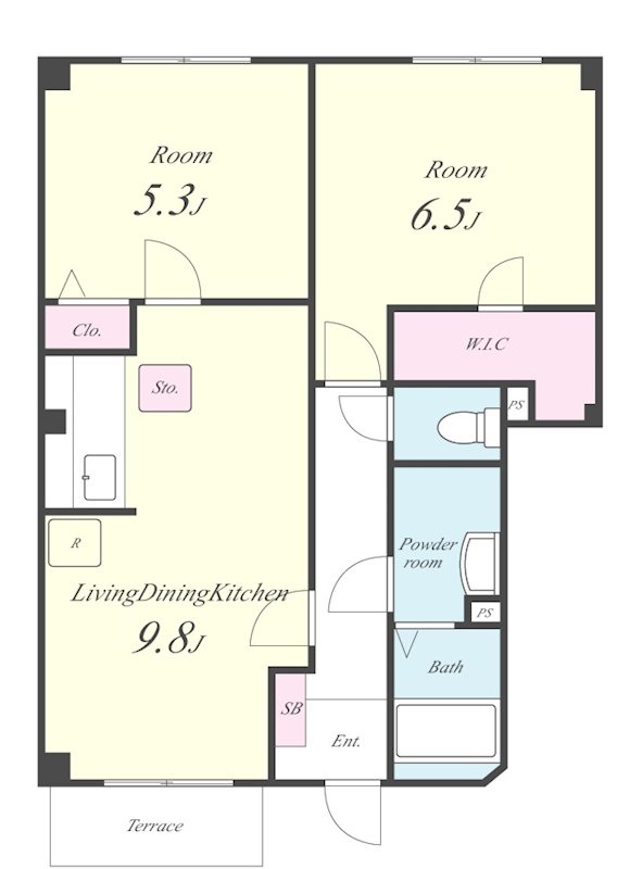 グランパルクB 間取り図