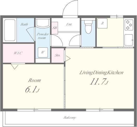 Three M 間取り図