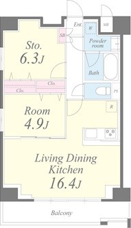 クレシェンテ月島 間取り図
