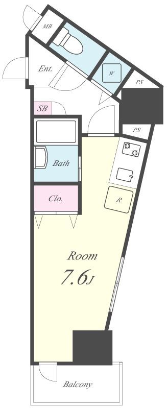 S・BUIL(エスビル) 間取り図