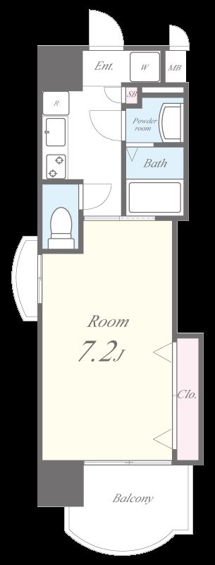 ラグゼ弁天町 間取り図
