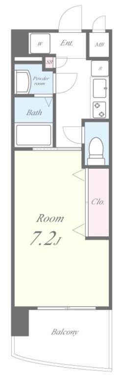 ラグゼ弁天町 間取り図