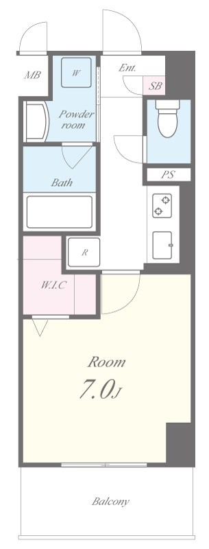 M.R Residence 0502号室 間取り