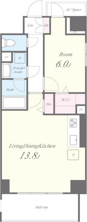 フルール・ラ・メール 間取り図