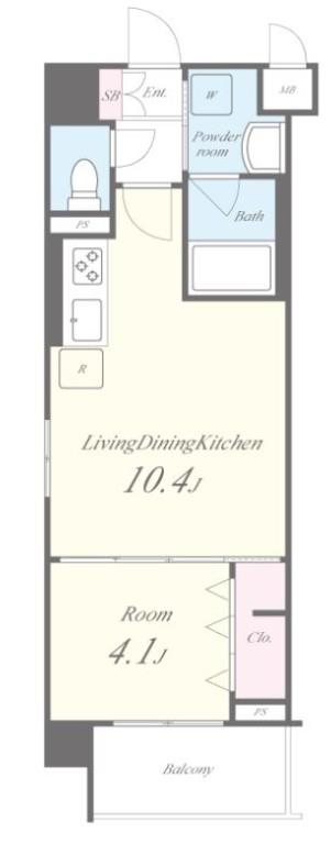 LaCASA江坂 間取り図