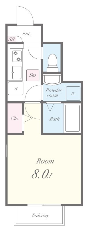アネックス藤 WEST 間取り図