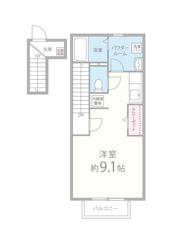 メゾン大島Ⅱ 間取り図