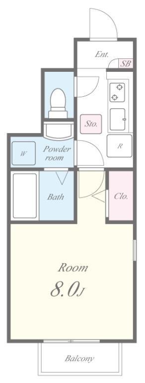 アネックス藤 WEST 105号室 間取り