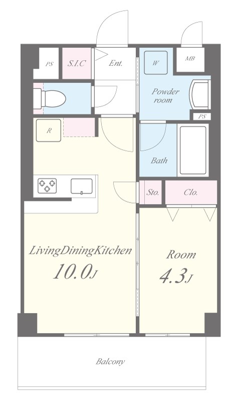 Moolio新深江 間取り図