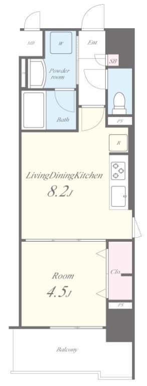 AMKレフィナード中宮 0706号室 間取り