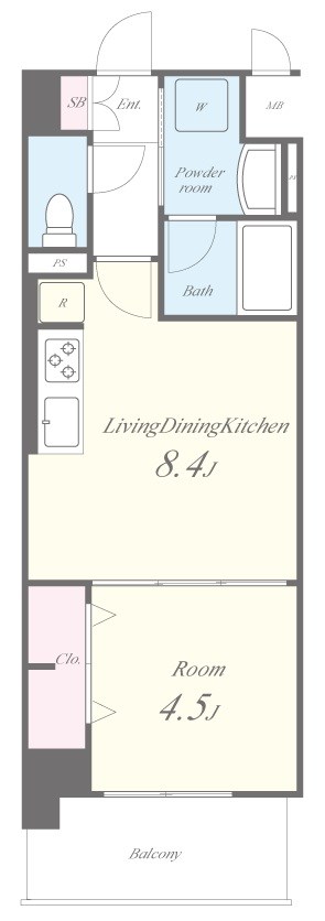 AMKレフィナード中宮 0305号室 間取り