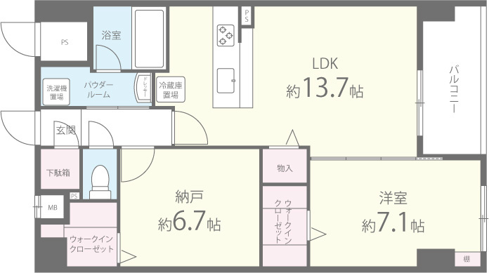 京まちなか湖月 間取り図