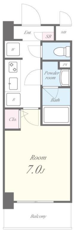 ソフィア阿倍野 604号室 間取り