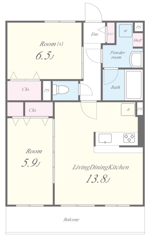 ベルフォーレ御所南 間取り図