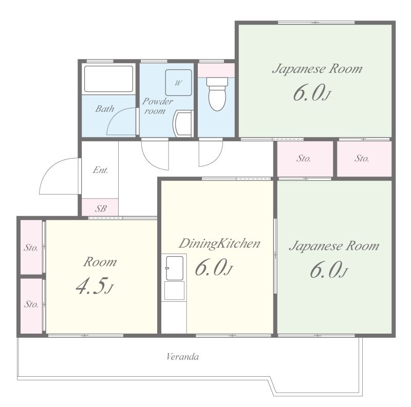 ライフマンション 間取り図