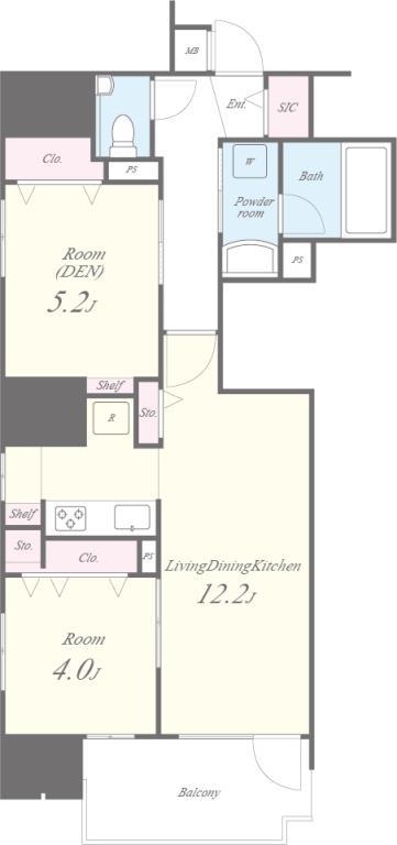 JASPER御堂筋本町 間取り図