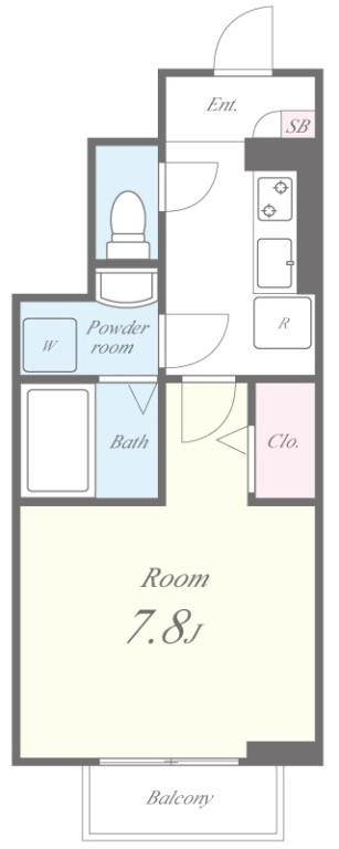 ブラウニー山手 103号室 間取り