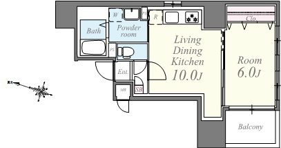 エクセレント 1 間取り図