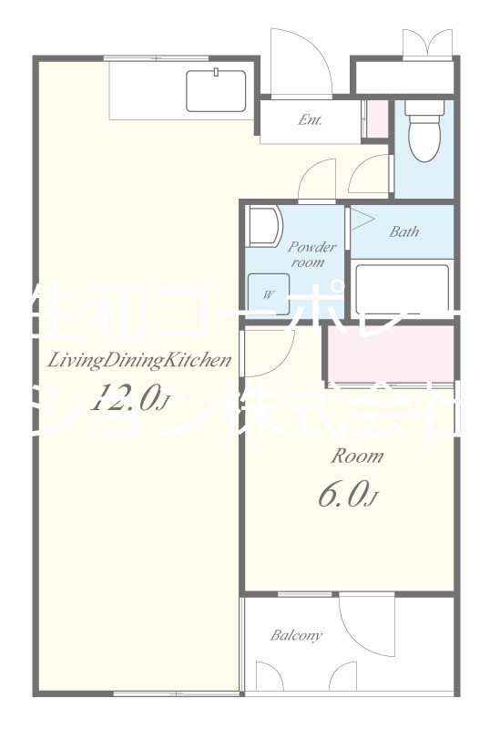 エスティガーデン 間取り図