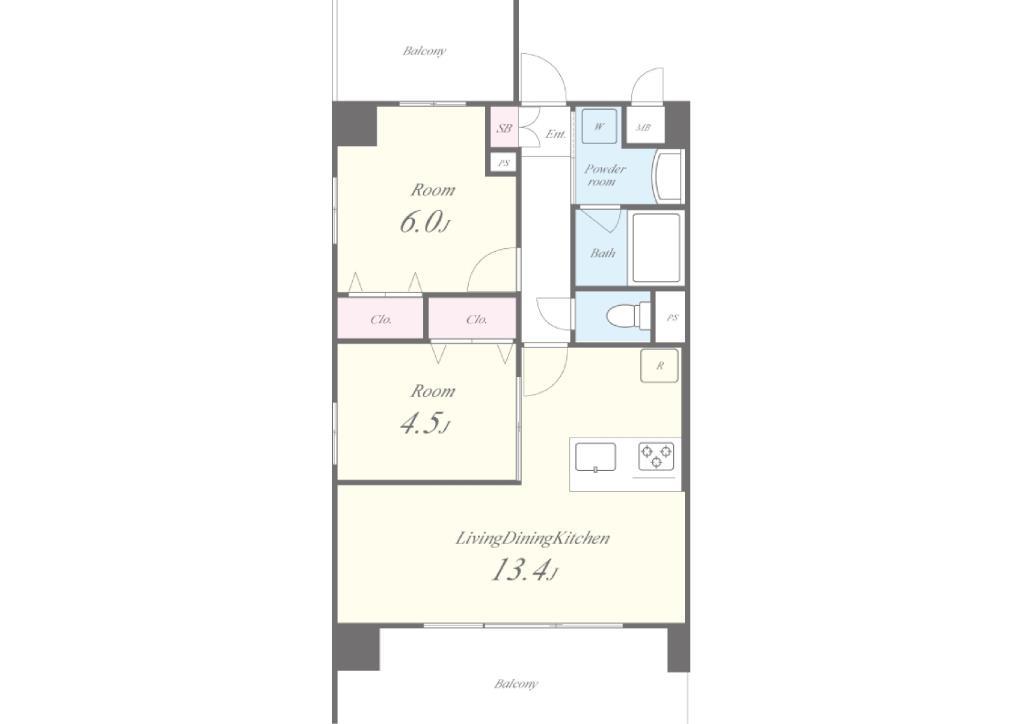 ALUNA 千歳船橋 間取り図