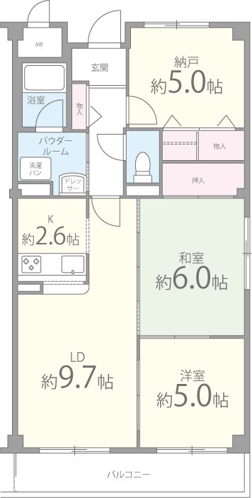 リベール石澄 間取り図