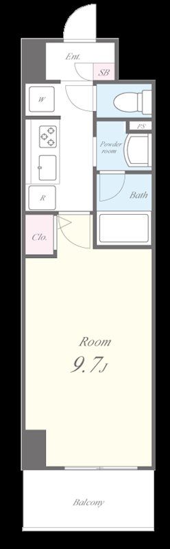 Noir et Blanc並木 間取り図