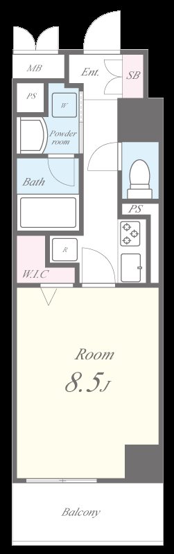 テ レジャンデール護国寺WEST 間取り図