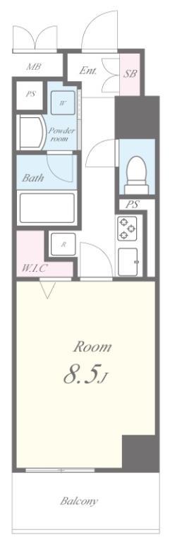 テ レジャンデール護国寺WEST 間取り図