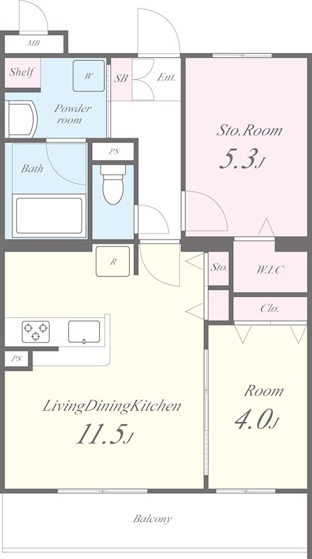 シュピア・メゾン油小路 間取り図