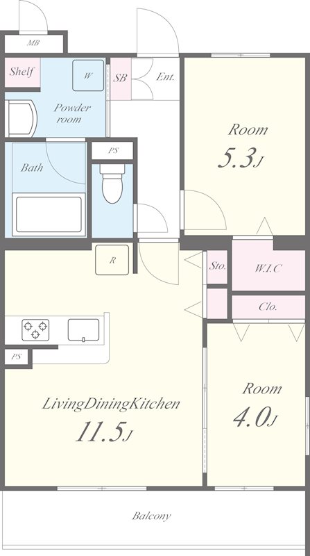 シュピア・メゾン油小路 501号室 間取り