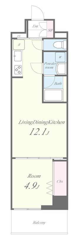 セフィーロ南千住 間取り図