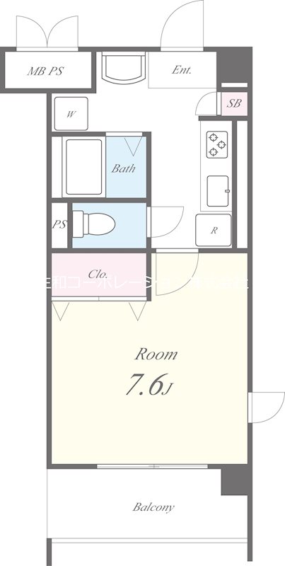 ﾋﾞﾗｰｼﾞｭ大倉山 間取り図