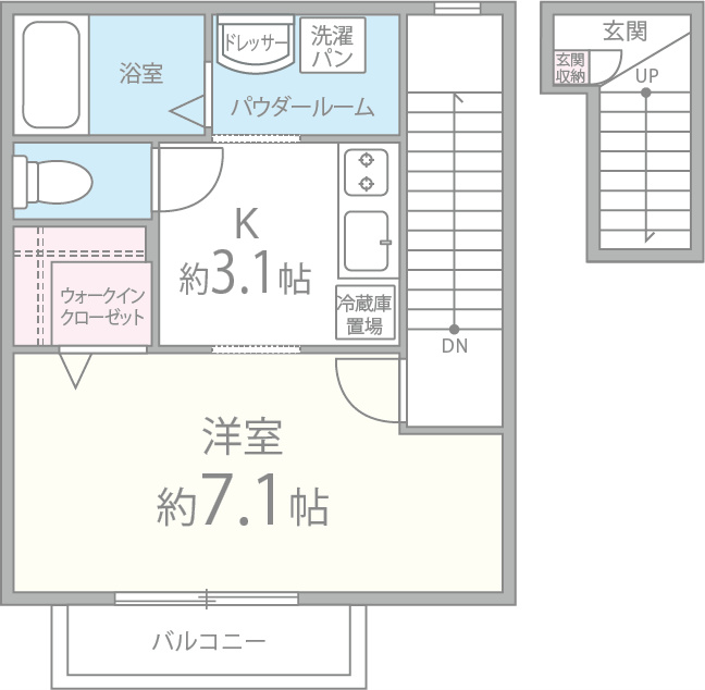 クローバーヒルズ 間取り図
