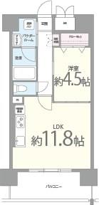 プレメント豊中 0406号室 間取り