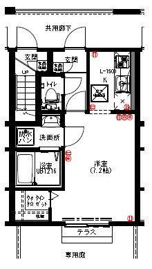 メゾンエーワン 間取り図
