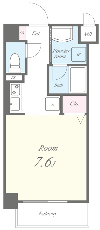 Spruce Tone mf 間取り図