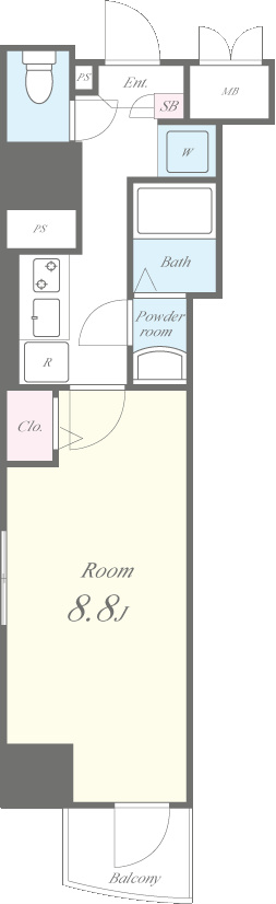 カーサ ユタカ 間取り図