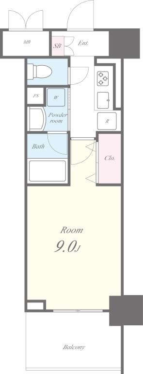 メアヌイ錦糸町 間取り図
