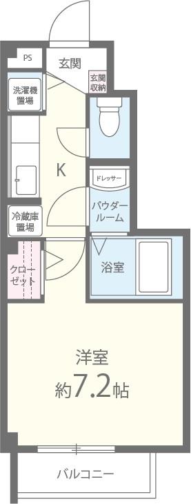 ﾗ･ﾌｫｰﾚ長田 間取り図