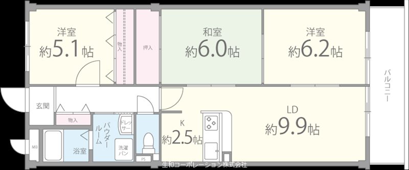 グリーンヒル・あかしあ 間取り図