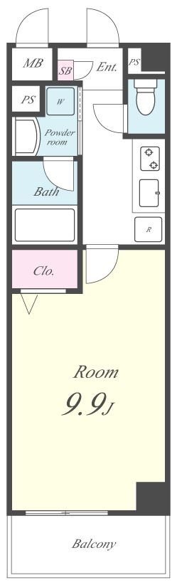 Ｆコスモ新検見川 間取り図