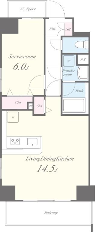 ラ･フォンテーヌ石原 間取り図