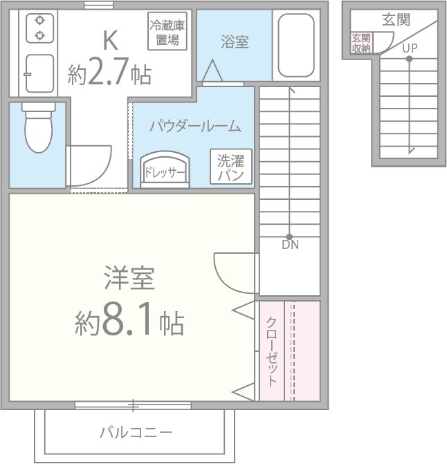 クローバーヒルズ 間取り図