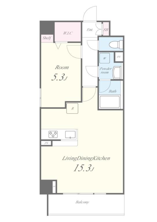 ヴェリテ鷺ノ宮 間取り図